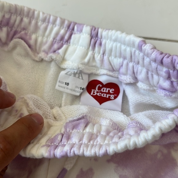 Zara Purple Tie-Dye Shorts with Bear Print girls 10 - Picture 4 of 5